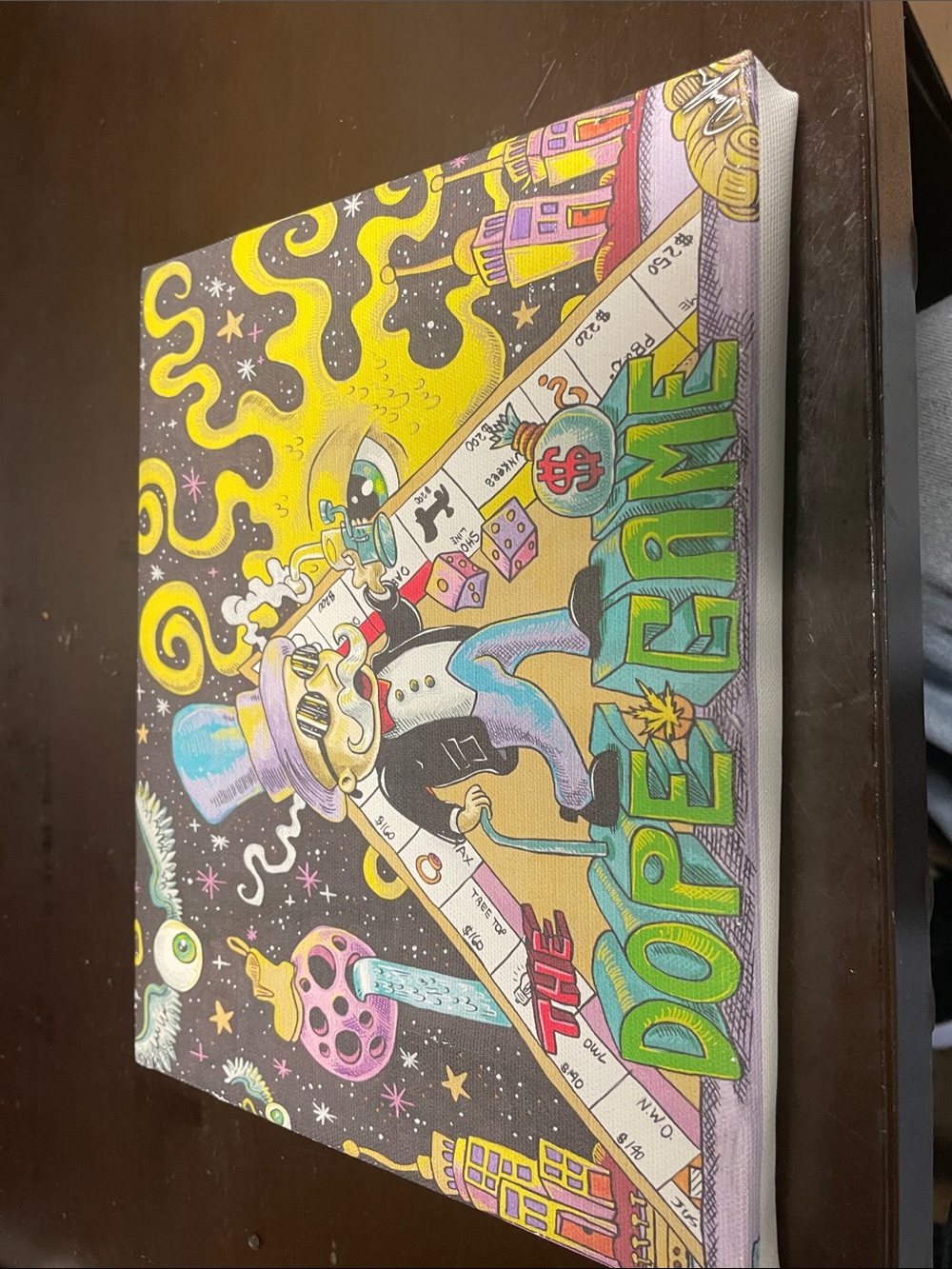 Dunkees Colorful Pop Art Canvas "The Dope game